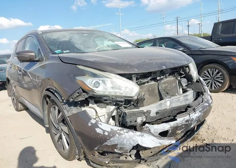 2016 Nissan Murano Platinum из США, поврежденный, VIN 5N1AZ2MG2GN106424